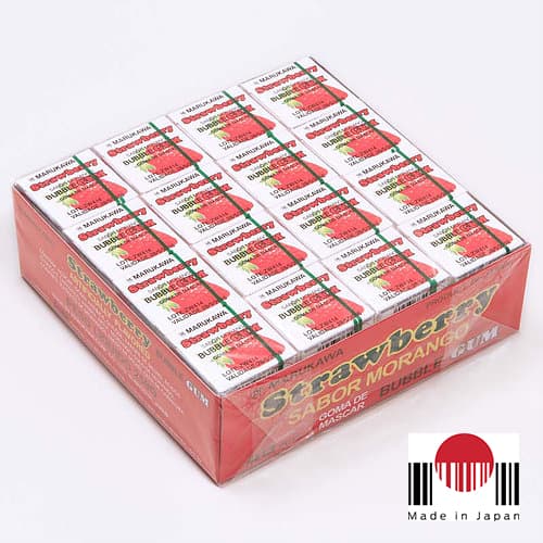 BDG105 - Caixa de Chicletes Sabor Morango 48 unidades (259,2g) - Marukawa