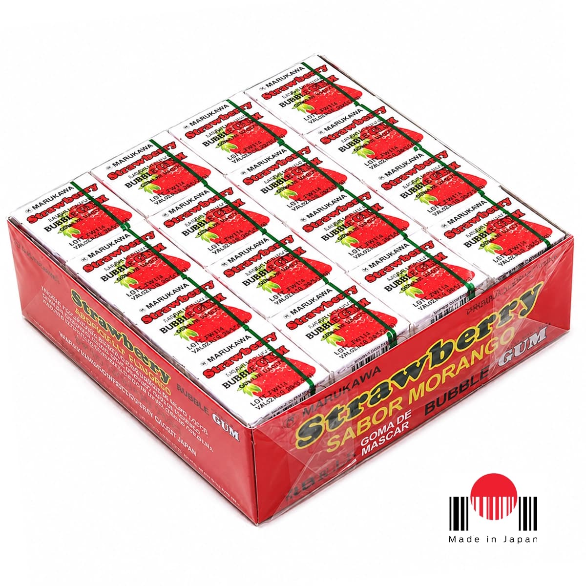 BDG105 - Caixa de Chicletes Sabor Morango 48 unidades (259,2g) - Marukawa