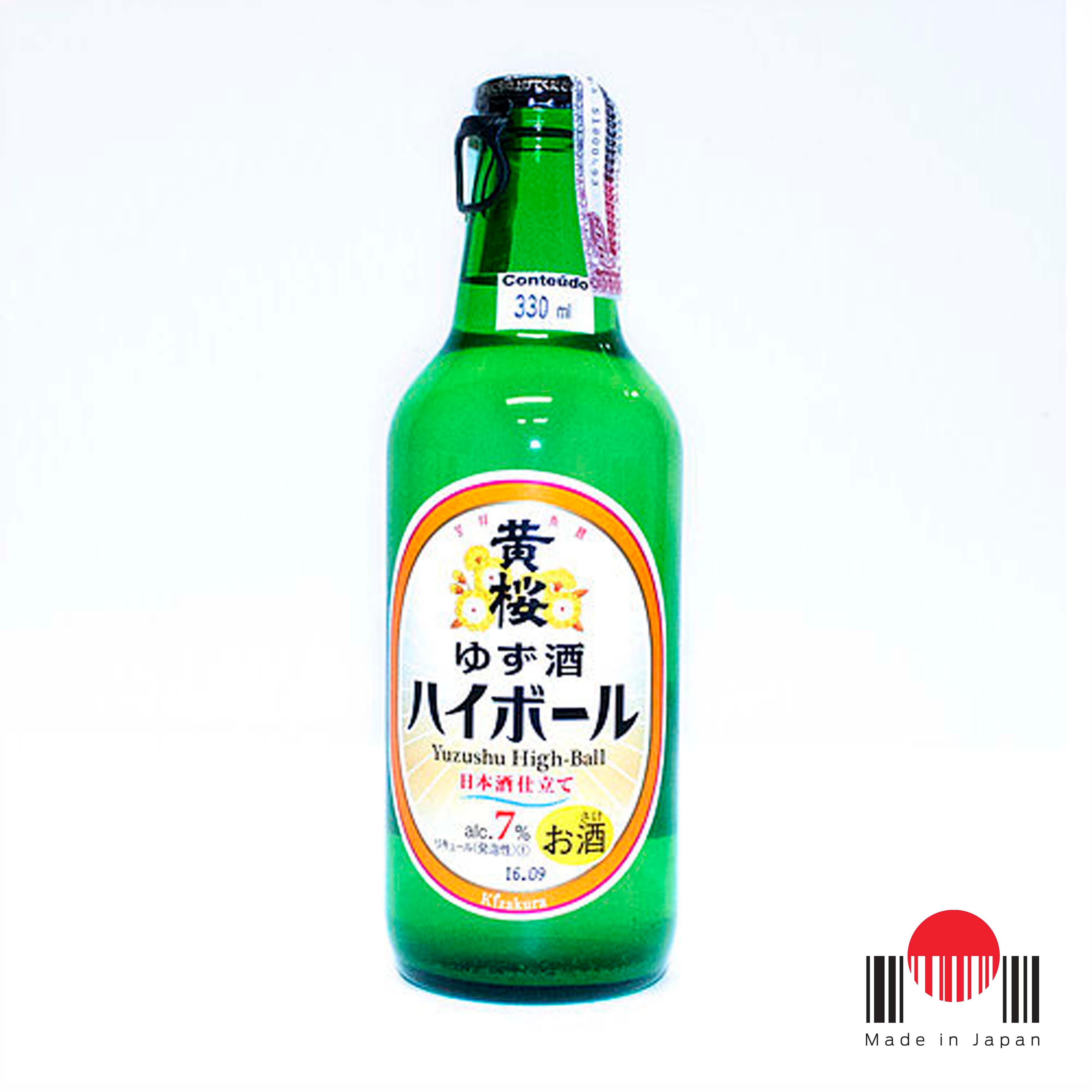 DSZ330 - Sake Sparkling Yuzu Shu High-Ball 330ml - Kizakura