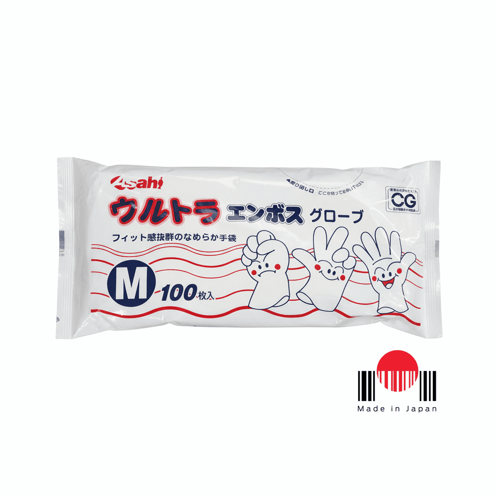 1LFL102 - Luva Descartável c/ 100 un (M) - Asahi Founding
