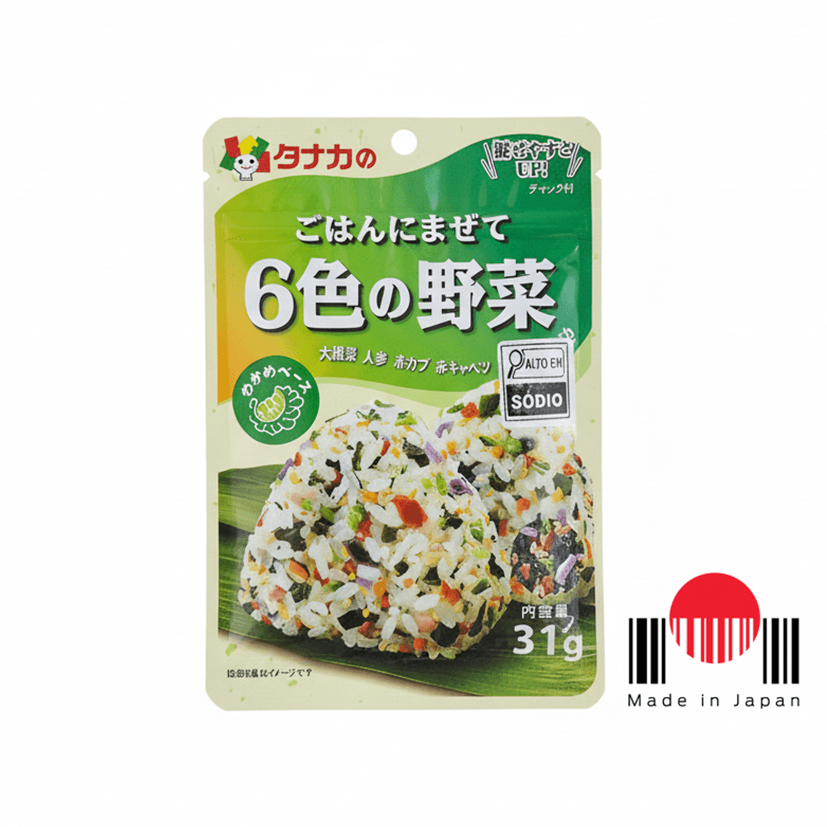 TAF360B - Furikake Gohan ni Mazete 6 Shoku no Yasai 31g - Tanaka