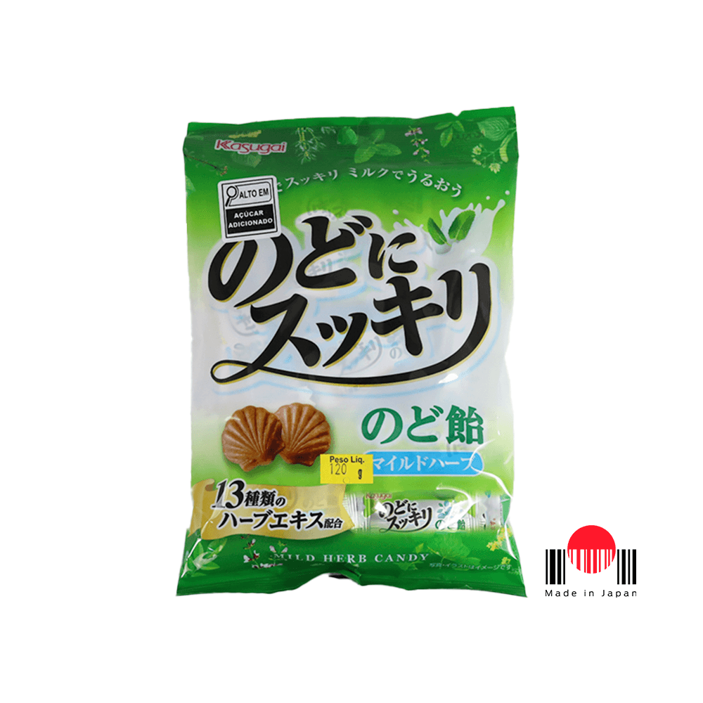 BBK501C - Bala Refrescante para Garganta Nodo ni Sukkiri 120g - Kasugai