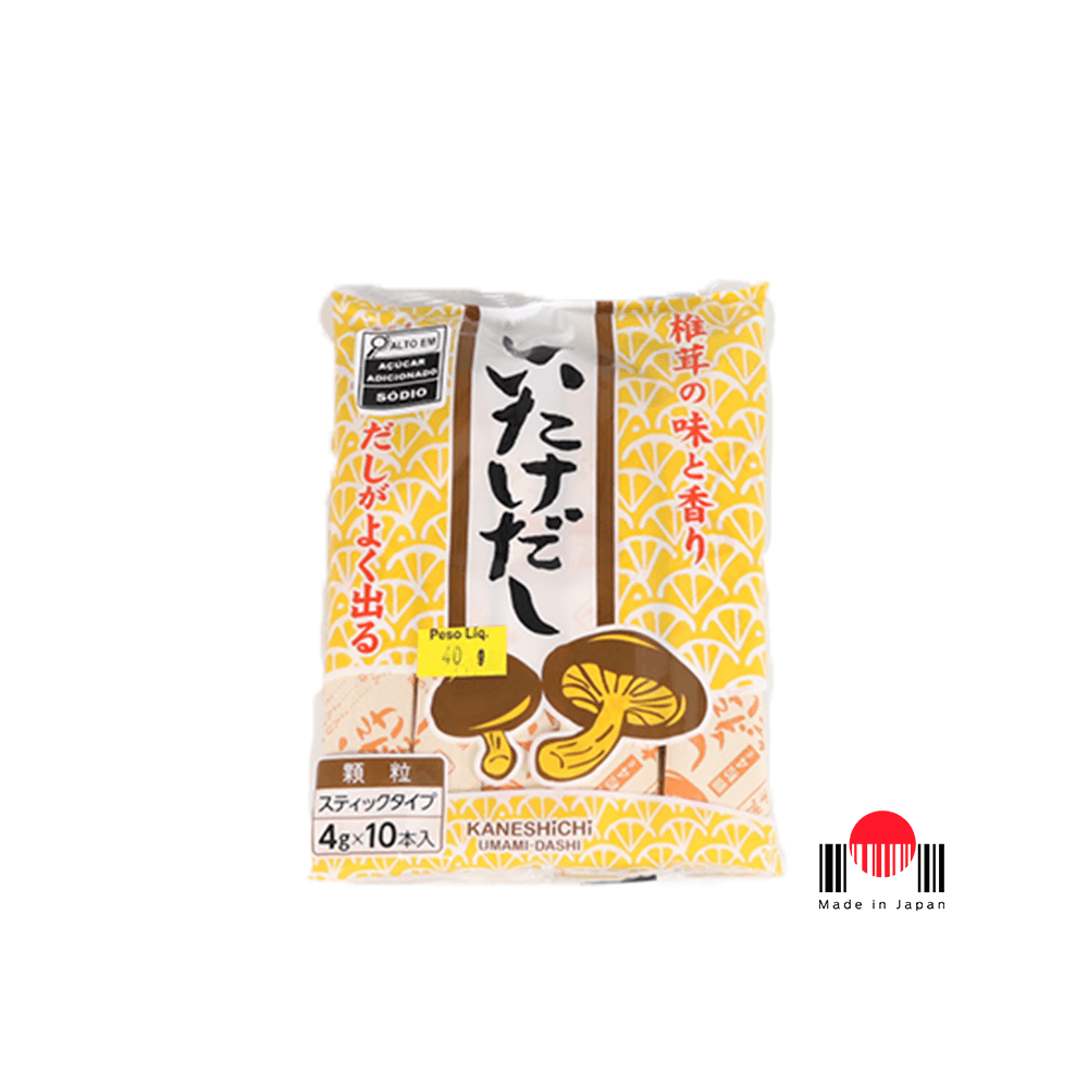 TBD348B - Base de Caldo Sabor Cogumelo Shiitake Dashi 10Px4g (40g) - Kaneshichi