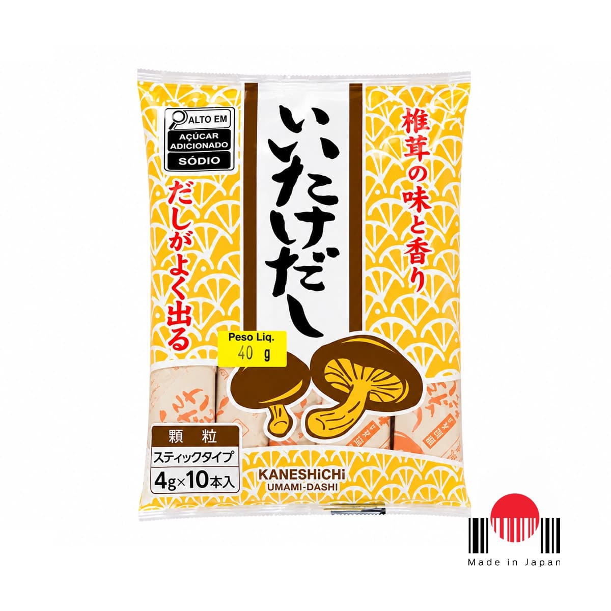 TBD348B - Base de Caldo Sabor Cogumelo Shiitake Dashi 10Px4g (40g) - Kaneshichi