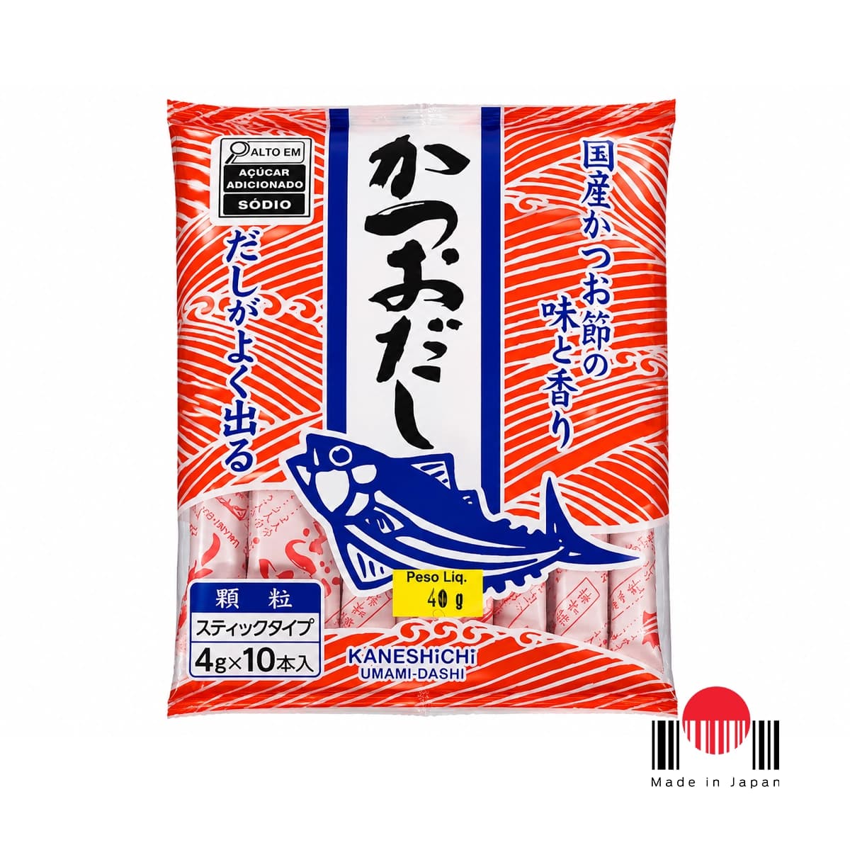 TBD078B - Base para Caldo Katsuo Dashi 10P x 4g (40g) - Kaneshichi
