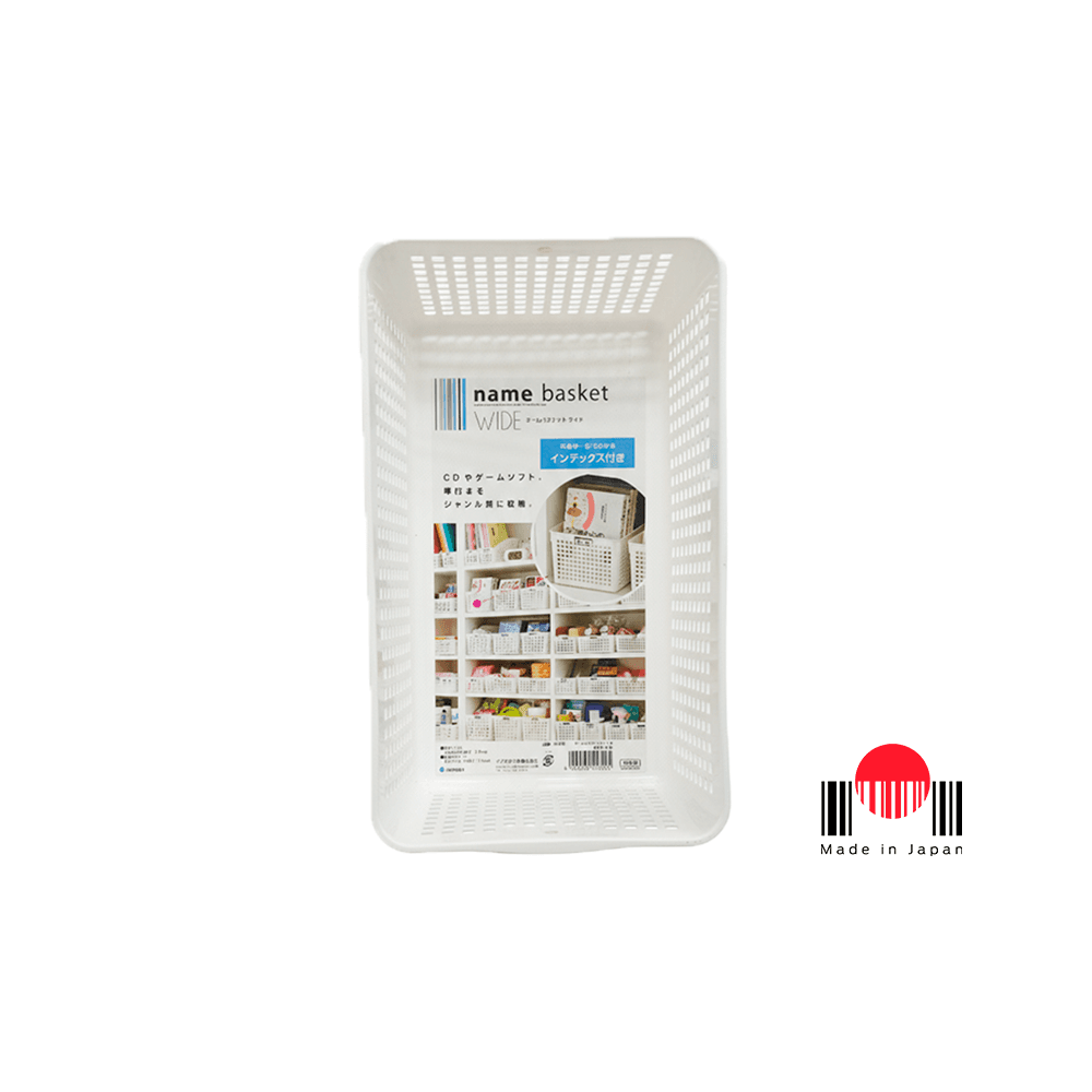 1CP056 - IN-4582 Name Basket Wide White PP - Inomata