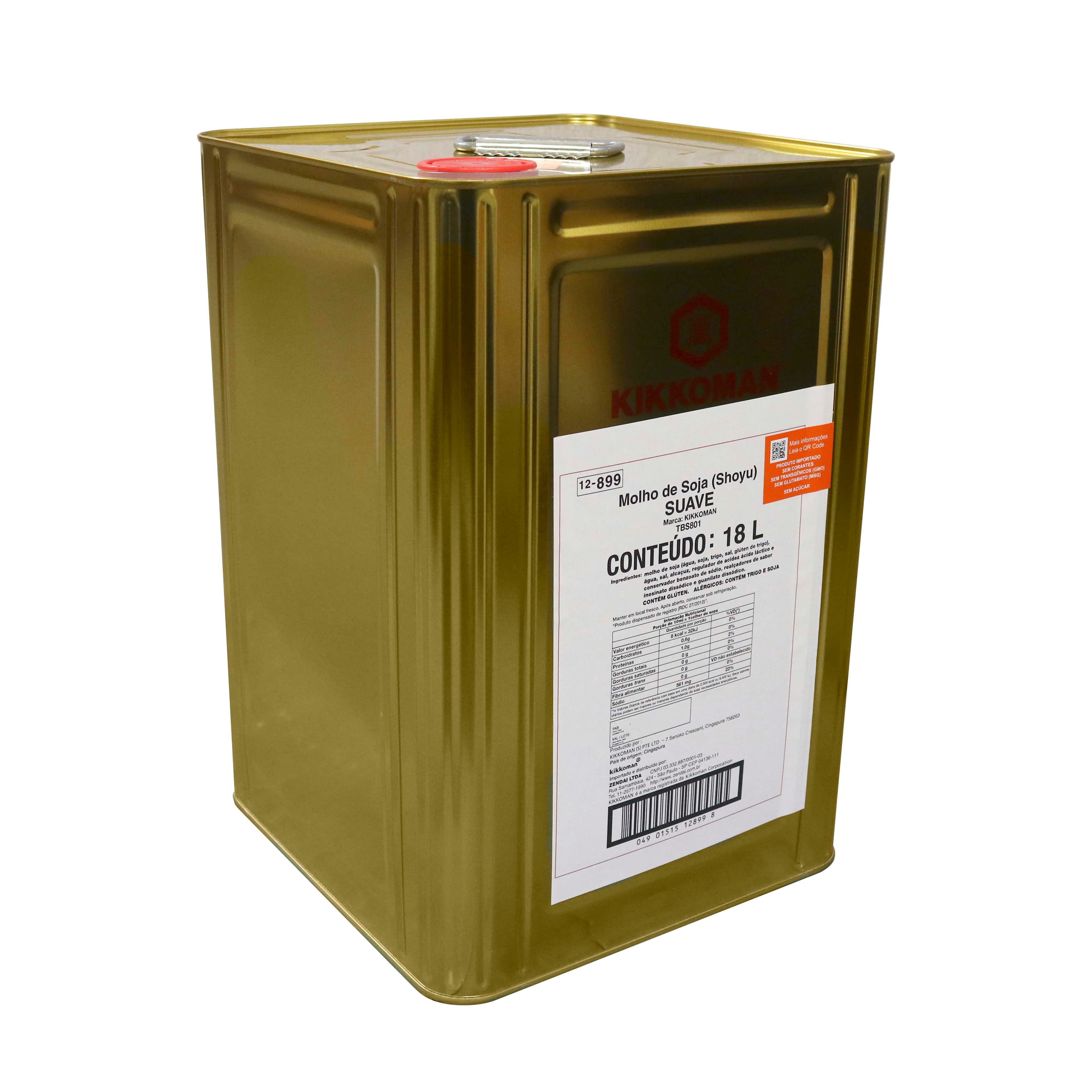 TBS801 - Shoyu Suave 18L ( Lata ) - Kikkoman