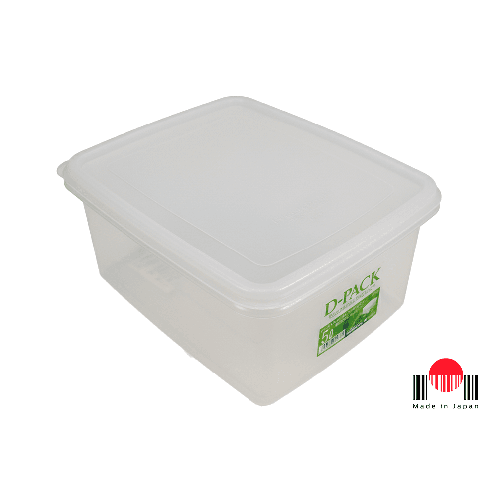 1LK723 - Pote plástico D-pack retangular 5.0L fundo - Sanko Plastic