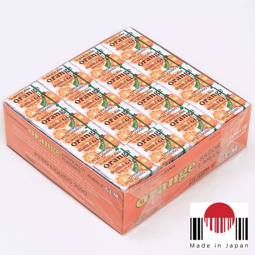 BDG101 - Caixa de Chicletes Sabor Laranja 48 unidades (259,2g) - Marukawa