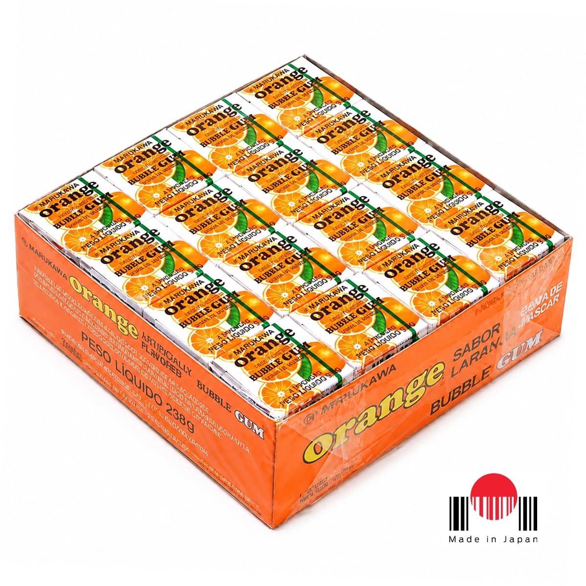 BDG101 - Caixa de Chicletes Sabor Laranja 48 unidades (259,2g) - Marukawa