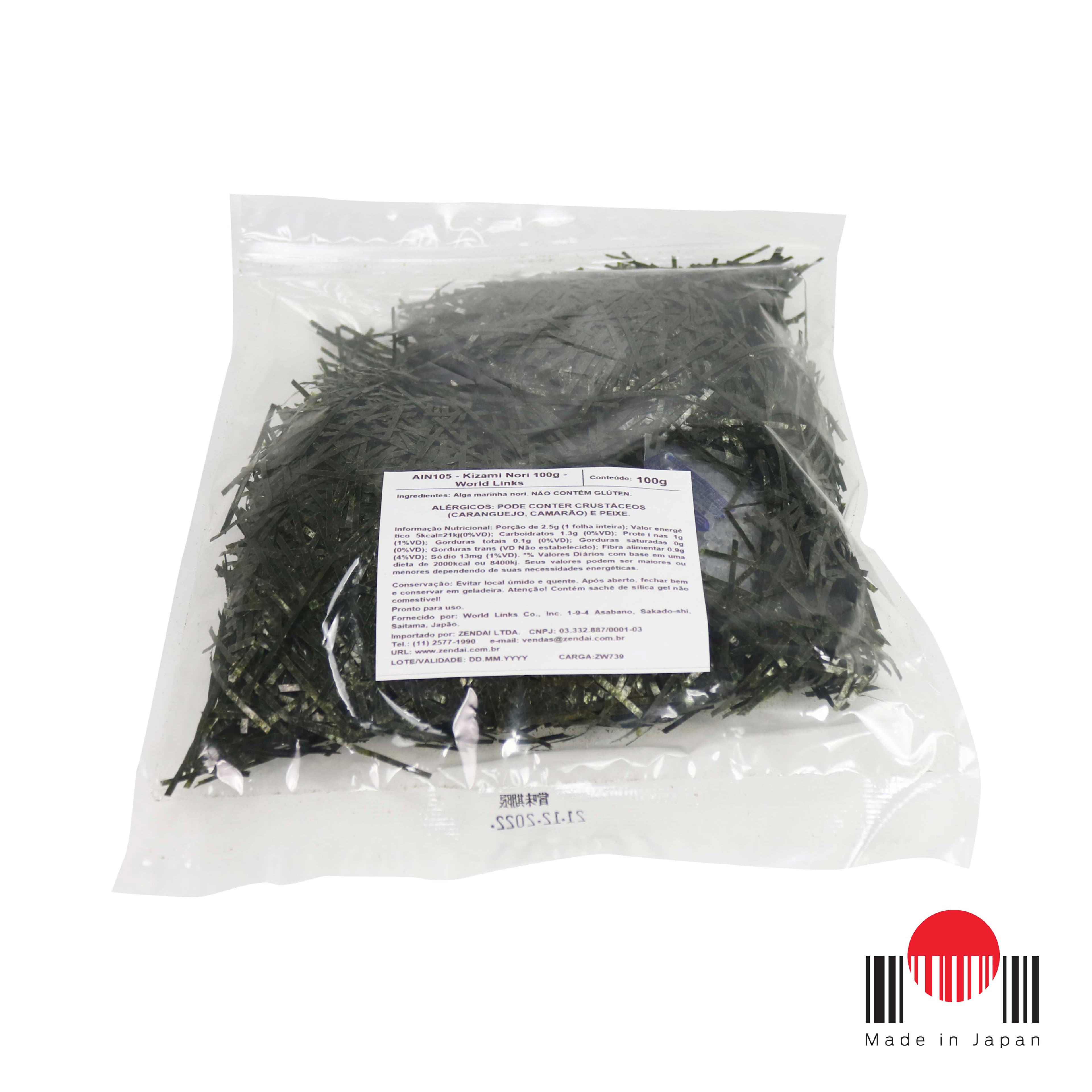 AIN105 - Kizami Nori 100g - World Links