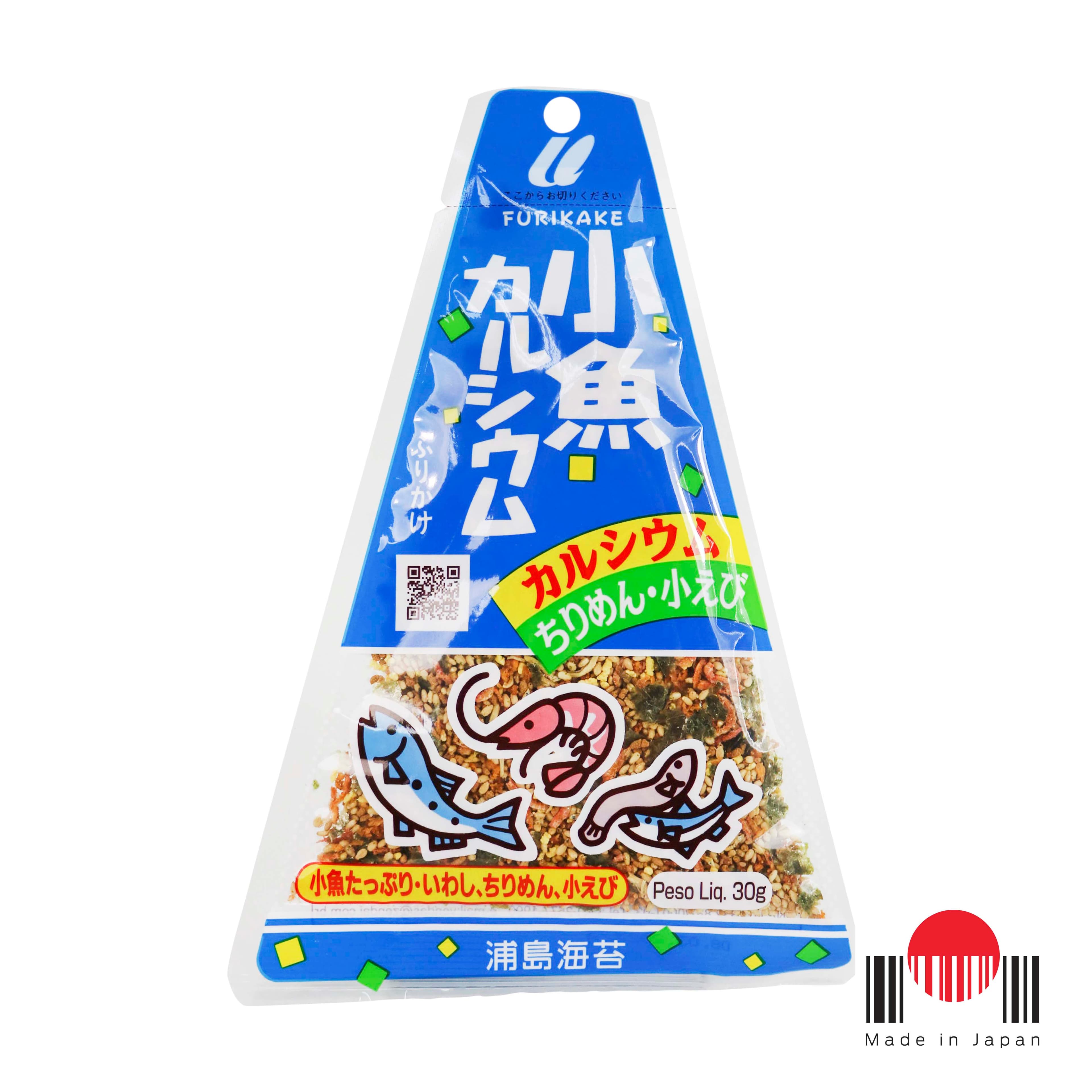 TAF504 - Furikake Triângulo Kozakana Calcium 30g - Urashima