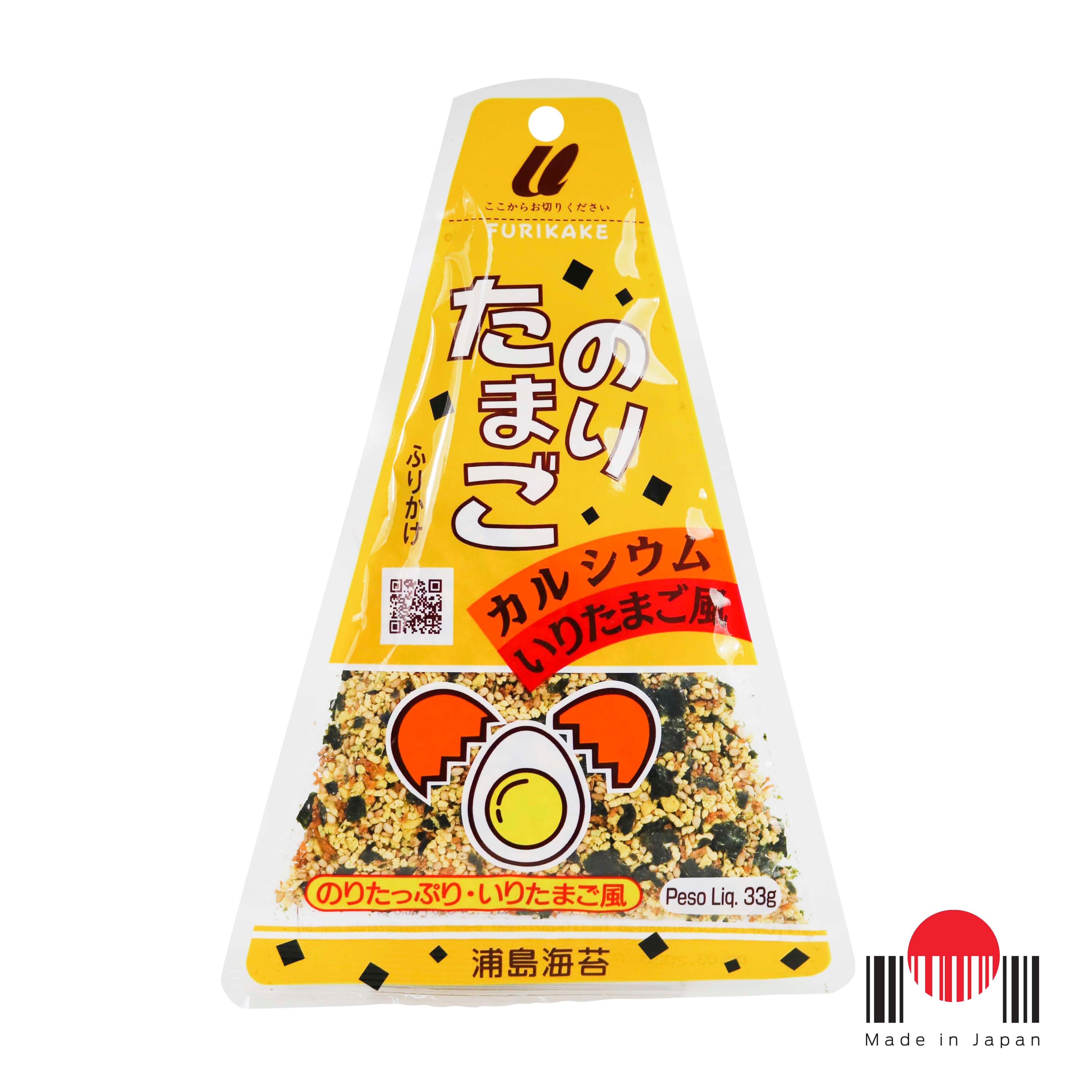 TAF503 - Furikake Triângulo Nori Tamago 33g - Urashima